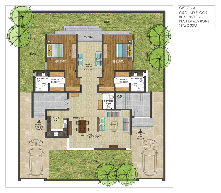 Palms Valley Riverdale, Villa Floor Plan, 5 bedrooms retirment home