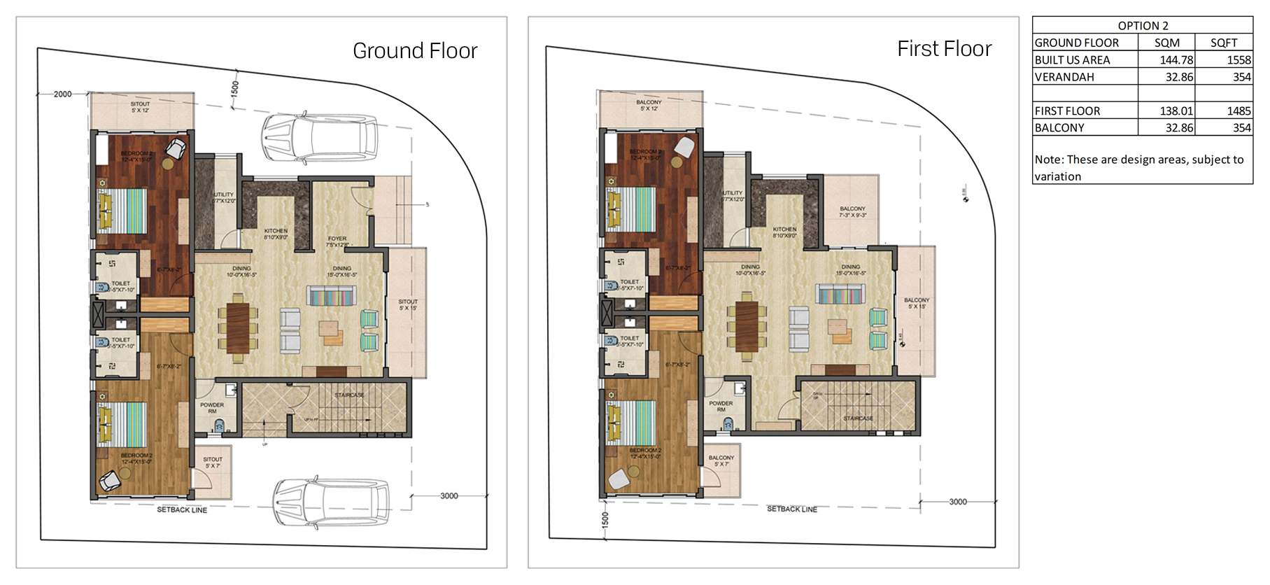 Palms Valley Riverdale, Villa Floor Plan 4 bedroom home 